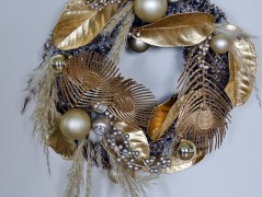 podzimní věneček s jelínkem..