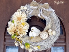 podzimní věneček s jelínkem..