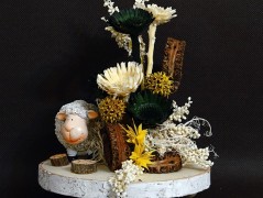 podzimní věneček s jelínkem..