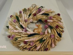 podzimní věneček s jelínkem..