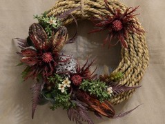 podzimní věneček s jelínkem..