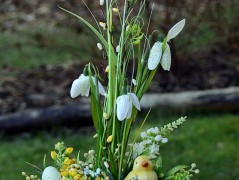 podzimní věneček s jelínkem..