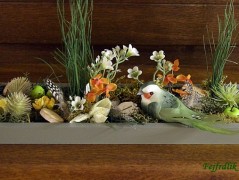 podzimní věneček s jelínkem..