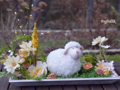 podzimní věneček s jelínkem..