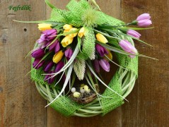 podzimní věneček s jelínkem..