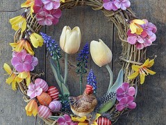 podzimní věneček s jelínkem..