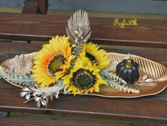 podzimní věneček s jelínkem..