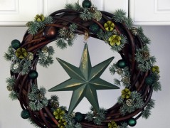 podzimní věneček s jelínkem..