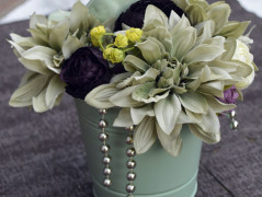 podzimní věneček s jelínkem..