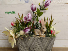 podzimní věneček s jelínkem..