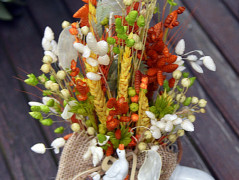 podzimní věneček s jelínkem..