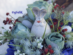 podzimní věneček s jelínkem..