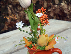 podzimní věneček s jelínkem..