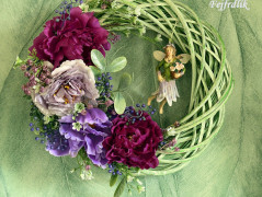 podzimní věneček s jelínkem..