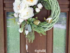 podzimní věneček s jelínkem..