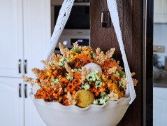 podzimní věneček s jelínkem..