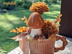 podzimní věneček s jelínkem..