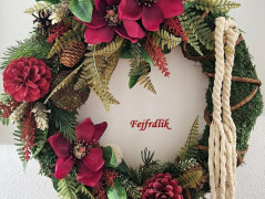 podzimní věneček s jelínkem..