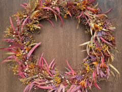 podzimní věneček s jelínkem..