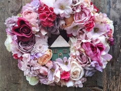 podzimní věneček s jelínkem..