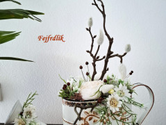 podzimní věneček s jelínkem..