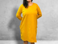 Dámské šaty hořčice L/XL