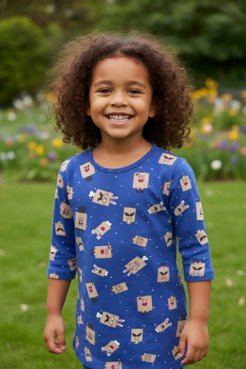 Dětské šaty krabičky 110/116 