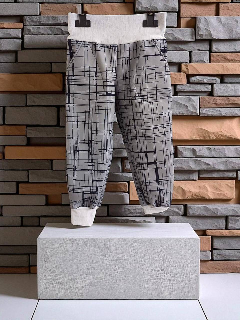 Dětské softshell kalhoty čárky 98 dětské kalhoty bavlněné tepláky hořčicové baggy 