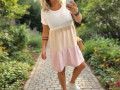 Dámské volánové kreš šaty -S/M