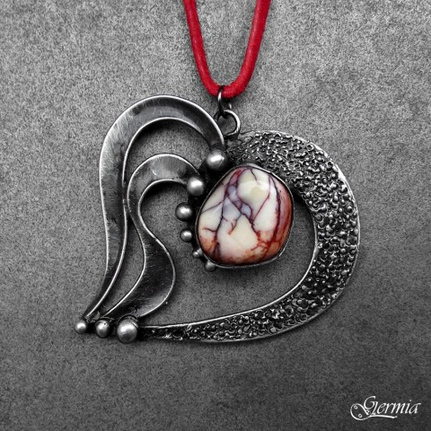 Tepe pro Tebe červená srdce srdíčko láska jaspis valentýn vínová rudá mookait tepna tepat žilka žíla 