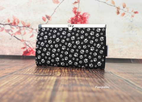 Peněženka s rámečkem - Pacičky kabelka originální dárek taška peněženka dáreček koruna peníze rámeček nákupní nákupy karty dolar shopping euro 