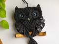 Macramé sova s amazonitem