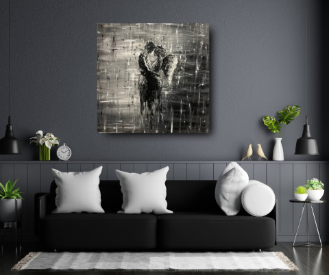 Obraz - V objetí obraz akryl art abstraktni umeni originalni obraz 