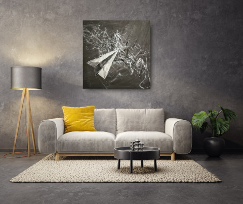 Obraz - Vlaštovka obraz akryl art abstraktni umeni originalni obraz 