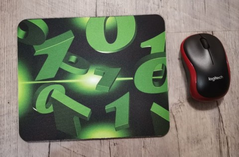 Podložka pod myš, binární kódy podložka pod myš pc na stůl 