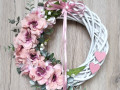 Věnec romantický do růžovovínové