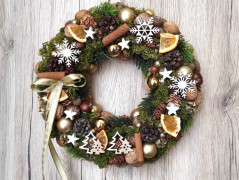 Luxusní vánoční v. se srdíčkem