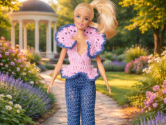 Barbie-valentýnské šatičky