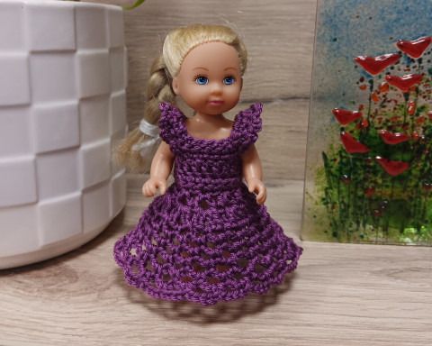 Evička-dlouhé šatičky panenka 