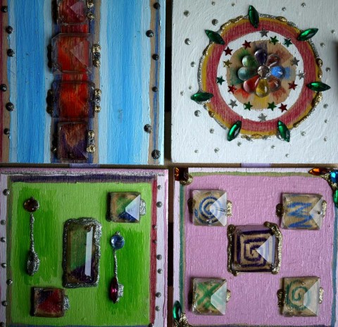 pitoreskní svět obrázků podruhé dřevo talisman dekorace dárek vánoce sklo obrázek humor akryl třpyt malůvka ozdůbka okrasa 