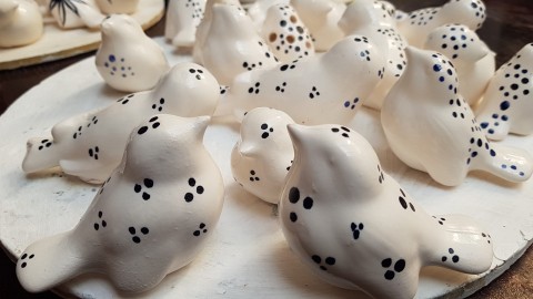 Keramika. Ptácci. objekt sperkyjoha kachel 