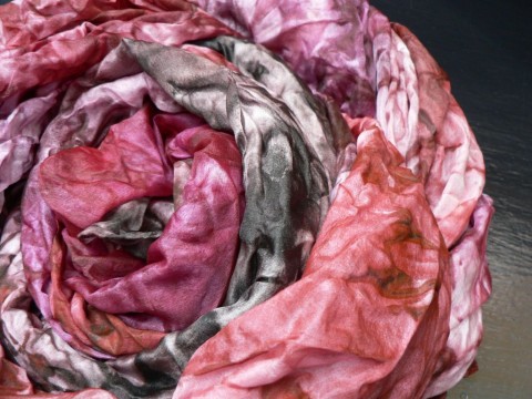 Šál velký karmínový XXL,200x90 cm ponge silk sperkyjoha velký hedvábný šál 