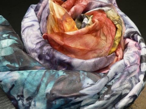 Šál ocelově-modrý,180x90 cm ponge silk sperkyjoha velký hedvábný šál 