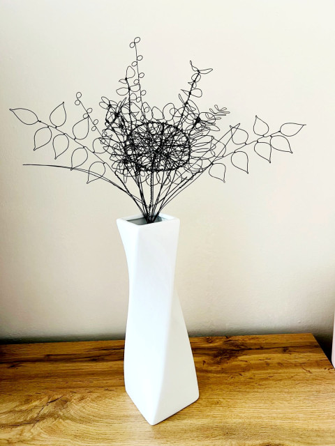 Drátovaná Kytice se slunečnicí 