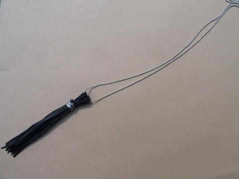 kožený střapec s říční perličkou náhrdelník kožený drát řetízek kůže chirurgická nerez ocel říční perla perlička střapec kuličkový 