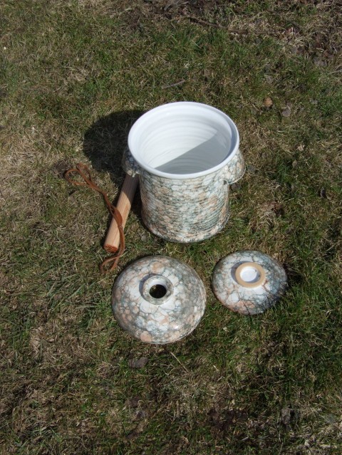 Kvašák-nádoba na pickels 3l keramika kvašák zelenina nádoba pickels 