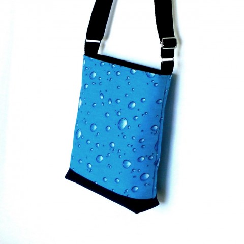 Kabelka MELCOIRE malá kabelka modrá tyrkysová bublinka perlivá bublinová 