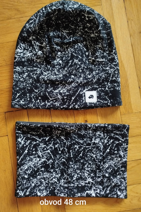 Teplý klučičí setík čepice nákrčník 