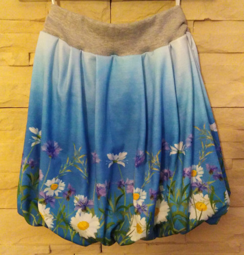 Balonová sukýnka plná kvítí sukýnka sukně balonová 