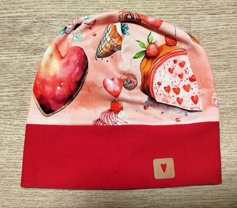 Srdíčková čepička čepice 